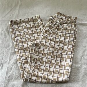 Women’s 70’s style denim with cool print